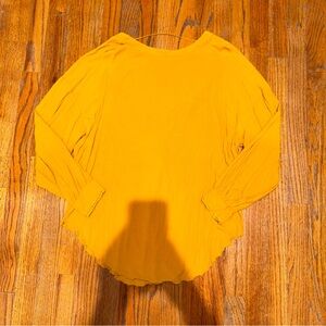 Free People Golden Long Sleeve Top